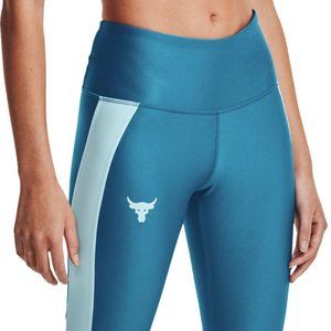 Under Armour Women's Project Rock Ankle Crop Leggings, Small, Acadia/Skylight